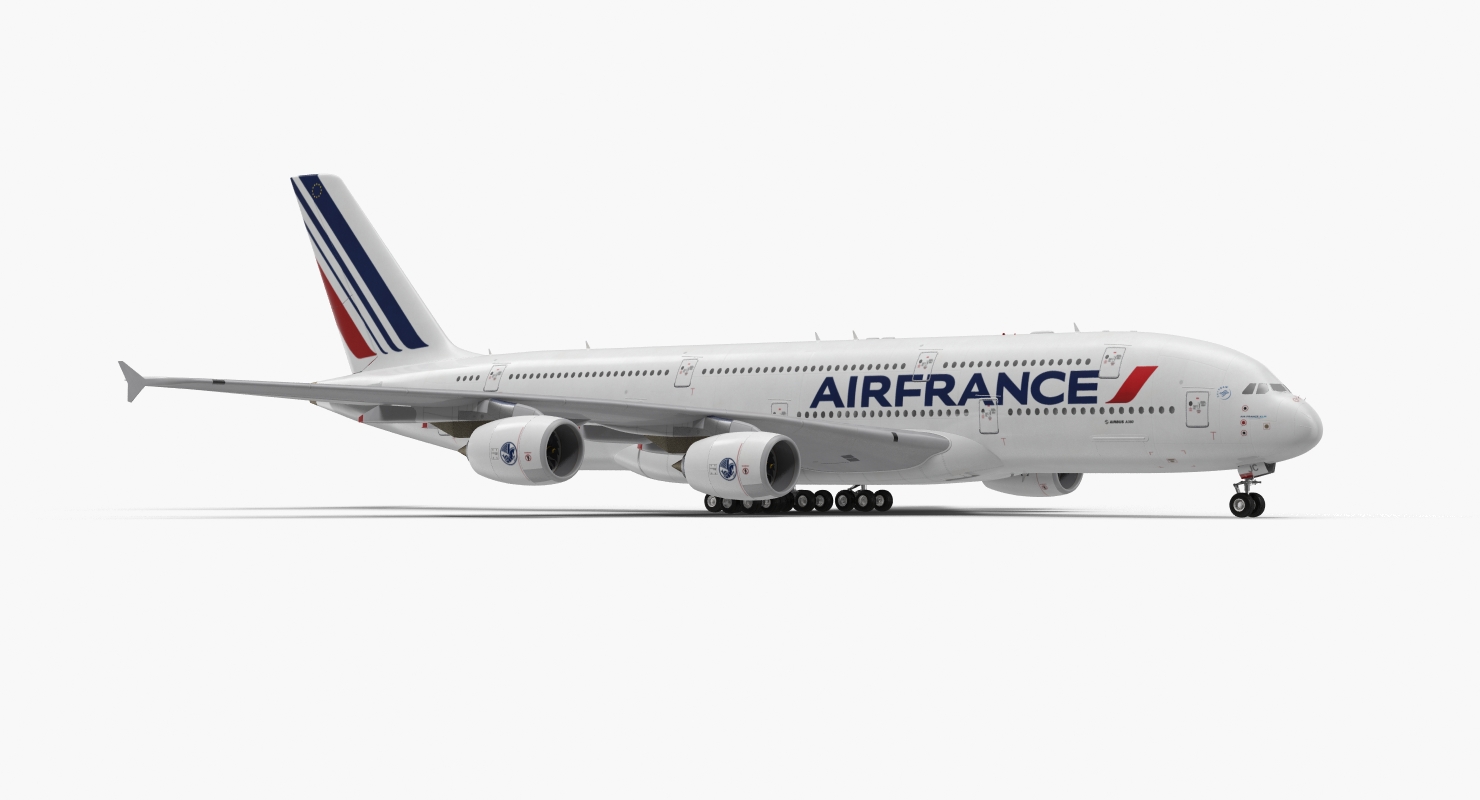 Airbus A380 1000 Air France 3D